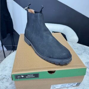 JBU Men's Black Water Resistant Chelsea Boots